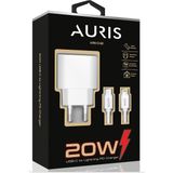 20 Watt USB C Şarj Başlığı + USB C To Lightning Kablolu Şarj Cihazı Seti Iphone 10 11 12 13 Uyumlu - Beyaz