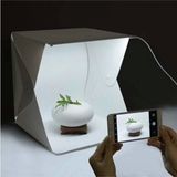 20 X 20 Cm Profesyonel Stüdyo Led Işıklı Çift Sıra Ürün Fotoğraf Çekim Çadırı Çok Renkli
