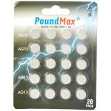20 X LR44 AG13 1,5 V Alkalin Düğme Pil, Cıvasız, Sızdırmaz, Uzun Süreli Dayanıklıl