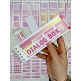 20 Yaprak 328 Adet Binderli Pembe Tonları Planlayıcı Indeks/Index Sticker/Etiket/Çıkartma/Postit/Post-It