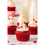 200 Adet Büyük Boy Kırmızı Muffin Kek Kalıbı, Cupcake Kağıdı, Browine Kalıbı 50X40 mm