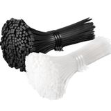 200 Adet Kablo Bağı Plastik Cırt Kelepçe Beyaz 3.6 x 30 cm