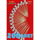 200 Adet Kalp Incili Kokteyl Kürdanı - Nişan Söz Kalpli Inci Lüks Kurdan - Kalp 10MM - Krem