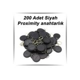200 Adet Siyah Proximity Anahtarlık