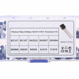 200 Adet Transistör Seti Kutulu 10 Tip Npn Pnp To-92 Bc337 2N2222 2N3904 S8050 C1815 Bc327 2N2907 2N3906 S8550 A1015
