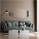 200 cm Asimetrik Duvar Boy Aynası - Konsol Üstü Salon Dekorasyon Aynası-76