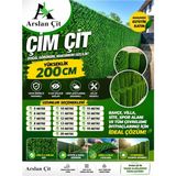 (200 cm x 10 M) Çim Çit Yeşil Bahçe Teli Galvanizli Yüksek Kalite - Çok Renkli