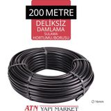 200 Metre 16MM Deliksiz Damlama Sulama Hortumu / Borusu