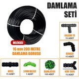 200 Metre Damla Sulama Sıstemı Damlama Borusu Ve Ek Parcaları Bahce Agac Fıdan Sebze Sulama Ekıpmanları Damlama Hortumu
