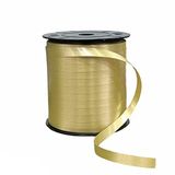 200 Metre Gold Renkli Düz Şerit Rafya 8 mm Balon Ipi Plastik Balon Süsleme Kurdelesi