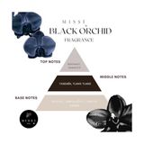 200 ml Gri Seramik Çiçek Taşlı Black Orchid Oda Kokusu - 000-Siyah - Option-1