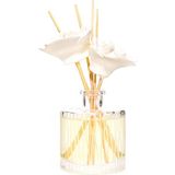 200 ml Kristal Cam Şişe Orkide Taşlı Bambu Çubuklu Vanilya Sandal Oda Kokusu