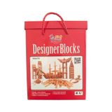 200 Parça Hi-Q Games Designer Blocks Ahşap Yapı Blokları ve Eğitici Zekâ Oyunu – Çocuklar İçin Mimarlık, Tasarım, Denge ve Motor Becerisi Geliştirici İnşaa Seti