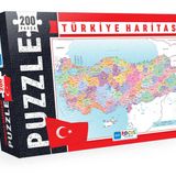 200 Parça Puzzle - Türkiye Haritası Kutulu Puzzle
