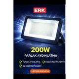 200 Watt,İ 16000 Lm Çok Kaliteli, 6500K Beyaz Işık, Elektrikle Çalışır İç - Dış Mekan Led Projektör