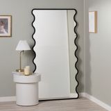 200 x 80 cm Kıvrımlı Ahşap Çerçeveli Boy Aynası