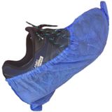2000 Adet Tela Spunbond Nonwoven Bez Galoş Tek kullanımlık Kaymaz Lastikli Mavi Galoş