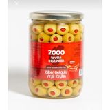 2000 Ayvalık Zeytincilik Biber Dolgulu Yeşil Zeytin 450 gr - 0,5 g