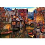 2000 Parça Puzzle Kanal Boyu Evleri