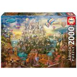 2000 Parça Puzzle Rüya Kasabası - 19944 - Dream Town