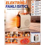 2000W Elektrikli Fanlı Isıtıcı Termostatlı, Termik Kesicili, Soğuk Hava Özellikli Dikey Ve Yatay Kullanılanımına Uygun