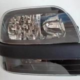 2001-2005 Fiat Doblo Far Lambası Sağ Elektrikli-Motorsuz-Siyah 8Fişli (Siyah Bandlı)(H1-H7) (Ayfar)