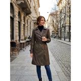 20031 Modailgi Yılan Derisi Desenli Trençkot