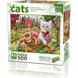 20043 Kediler Çiftlikte 500 Parça Puzzle -Ks Puzzle - Renkli