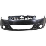 2007-2011 Opel Corsa D Ön Tampon Siyah (Sis-Izgara Delikli-Sensör Deliksiz) (Tw) (Adet) (Oem No:9318