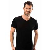 2009 V Yaka Yarım Kol Termal Erkek Atlet Üst Içlik, Siyah, 2XL, PL3519060035992