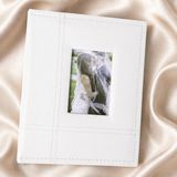 200'LÜK 10X15CM Pencereli Deri Beyaz Fotoğraf Albümü - Çok Renkli