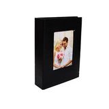 200'lük Deri 10x15cm. Pencereli Siyah Fotoğraf Albümü