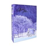 200'lük Kış Masalı Desenli Mavi 10x15cm Fotoğraf Albümü