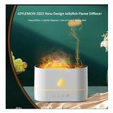 200ML Ultrasonik Usb Serin Mist Maker Mini Hava Nemlendirici Aromaterapi Yangın Gece Lambası Difüzör (Siyah)