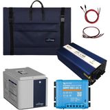 200W Marin Solar Paketi 200W Taşınabilir Panel 500W Ups İnverter 1.3Kw Lityum Batarya