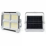 200W Solar LED Projektör, 3 Renk Işık Modlu Şarjlı Kamp Lambası, USB Girişli Güneş Panelli Acil Durum Işığı İP44