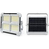 200W Solar LED Projektör, 3 Renk Işık Modlu Şarjlı Kamp Lambası, USB Girişli Güneş Panelli