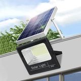 200W Solar Led Projektör Bahçe Aydınlatması Güneş Enerjili, Kumandalı
