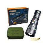 200w Süper Güçlü Lazer Led El Feneri - 6000 Lümen, 3000m Menzil Ve Powerbank Özellikli 4 Pilli Set Siyah