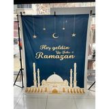 200X200 cm Promisebackdrop2 Okul Etkinlik Kumaş Pano Ramazan Hatırası Taşınabilir Özellikte