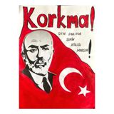 200x200 ekleme dikişli, Kumaş Okul Panoları, Etkinlik Fon, 12 mart İstiklal marşı panosu