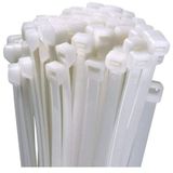 200x2,5 Beyaz Kablo Bağı Cırt Plastik Kelepçe 50 Adet