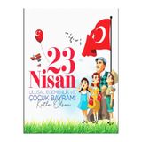 200x250 Cm Çocuk Ve Yetişkin Kumaş Stüdyo Fotoğraf Fonu Okul Panoları, Etkinlik Fon,23 Nisan