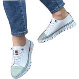 2010 Womenly Style Beyaz Gri Kadın Günlük Ayakkabı Deri