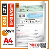 2012 Dgs Sayısal-Sözel Ösym Tıpkı Basım Çıkmış Soru Deneme Kitapçığı (Video Çözümlü Türkiye Geneli)