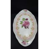 2012 England Fince Bone China Vintage Rose Tepsi Porselen 25CM Çeyizlik Sofra Sunum 1 Adet