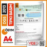 2013 Dgs Sayısal-Sözel Ösym Tıpkı Basım Çıkmış Soru Deneme Kitapçığı (Video Çözümlü Türkiye Geneli)