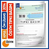 2014 Kpss Ön Lisans Ösym Tıpkı Basım Çıkmış Soru Deneme Kitapçığı (Video Çözümlü Türkiye Geneli)