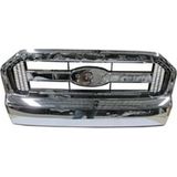 2016-2018 Ford Ranger Pıck Up- Ön Panjur Nikelajlı (İç Petekleri Siyah) (Fpı) (Adet) (Oem No:Eb3B8W2
