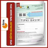 2016 Kpss Eğitim Bilimleri Ösym Tıpkı Basım Çıkmış Soru Kitapçığı Video/Pdf Çözümlü Türkiye Geneli